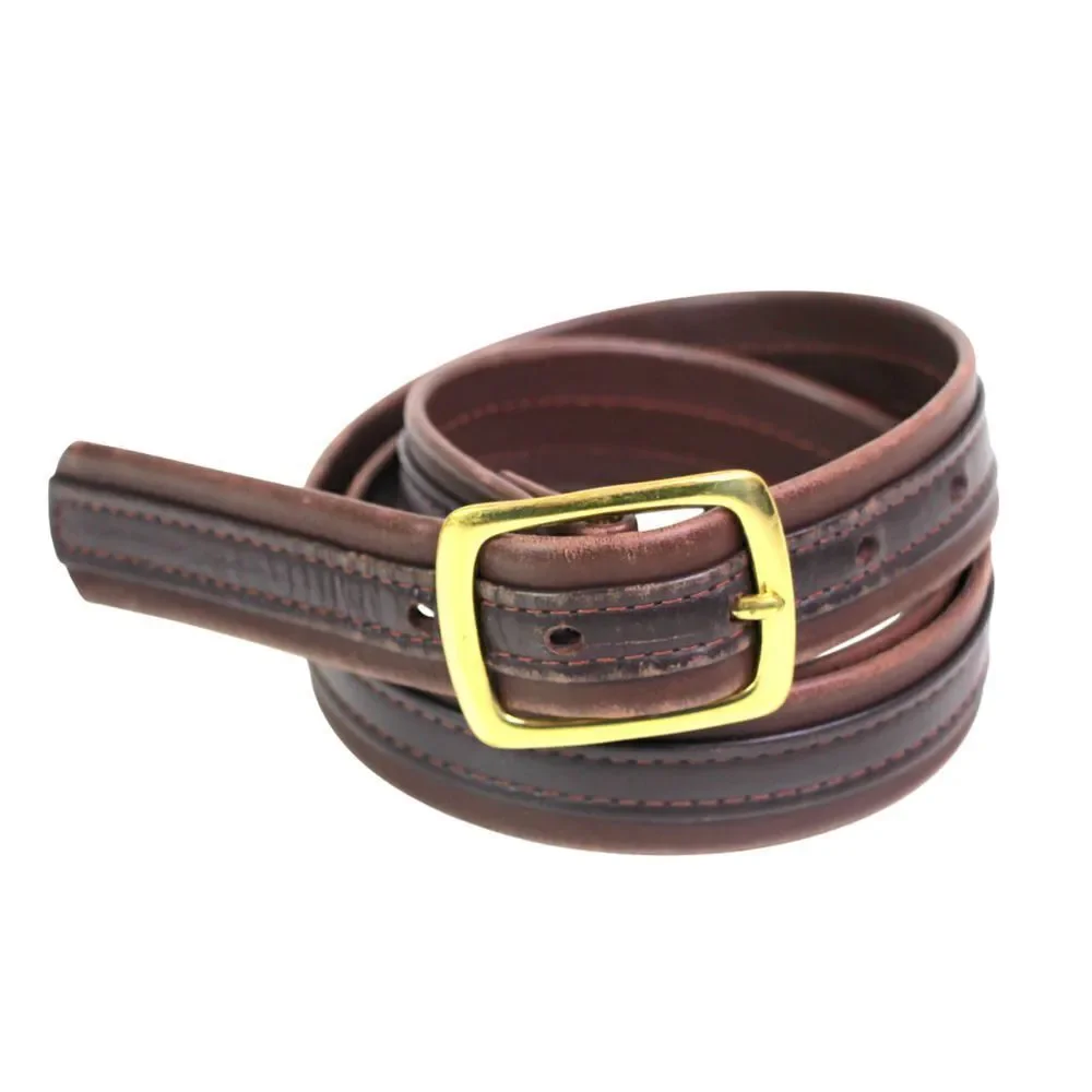 CLASSIC BROWN GENUINE LEATHER 1 1/8